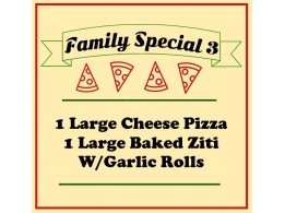 Family Special Pizza 3