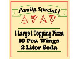 Family Special Pizza 1