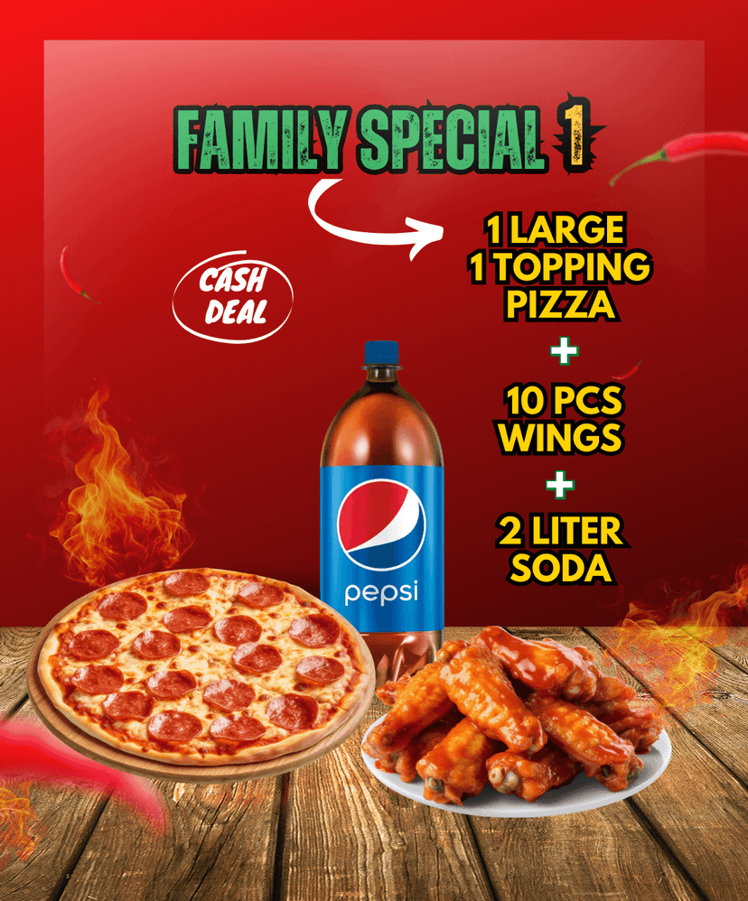 Family Special Pizza 1 - CASH DEAL