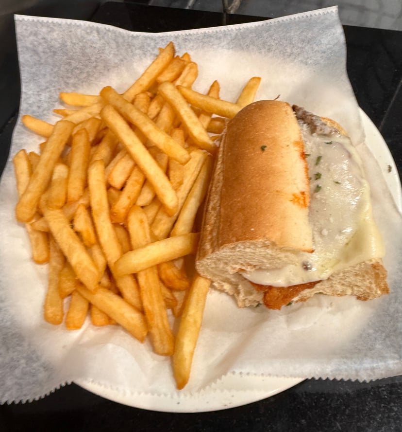 1/2 Eggplant Parm Sub w/ Fries